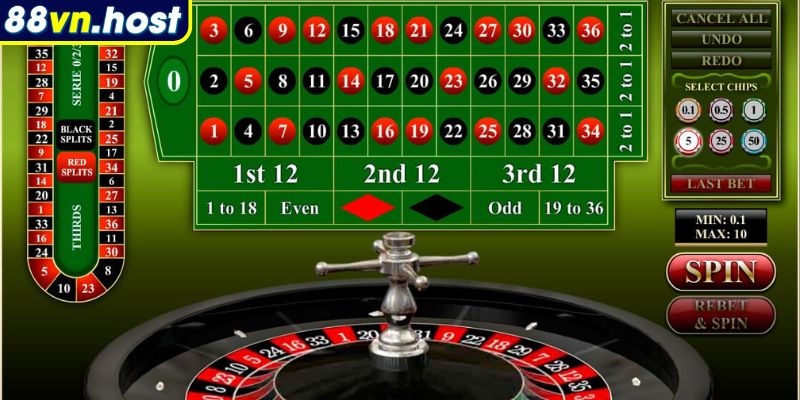 Cược bên trong Roulette online